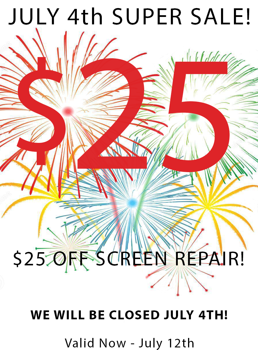 Save $25 on Any screen repair! Laptop, iPhone, iPad