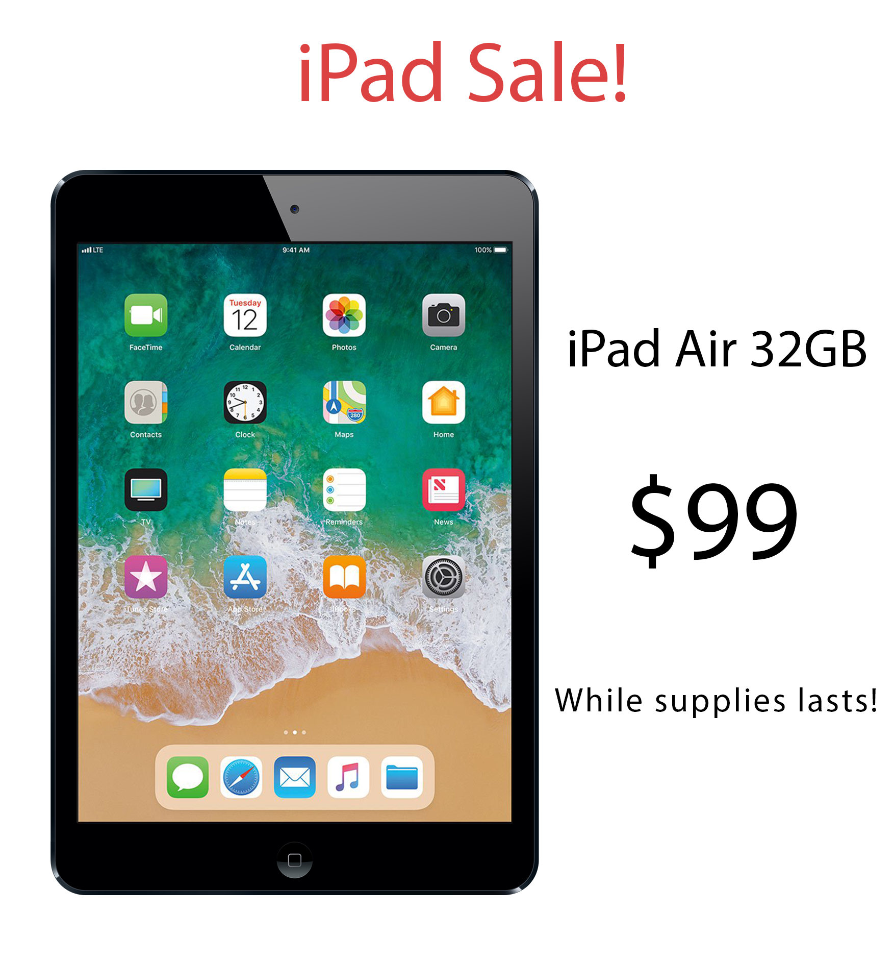 iPad Sale! iPad Air Sale for $99!